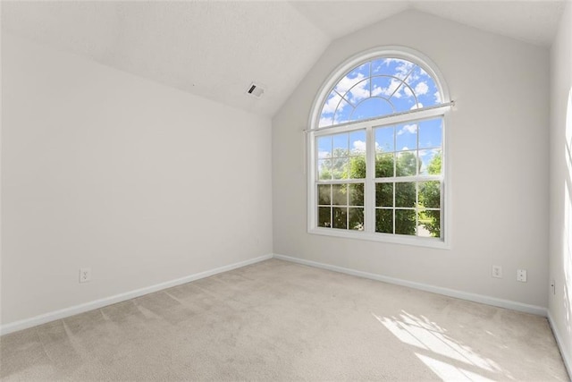 2428 Buena Vista Cir, Gainesville, GA 30504 - carpeted spare room featuring vaulted ceiling and baseboards