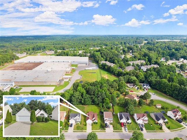2428 Buena Vista Cir, Gainesville, GA 30504 - aerial perspective of suburban area with a forest