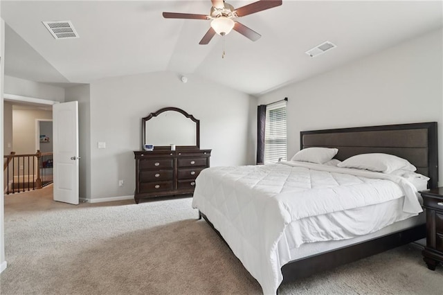 4172 Cedar Commons Way, Conley, GA 30288 - bedroom featuring lofted ceiling, carpet, ceiling fan, and baseboards