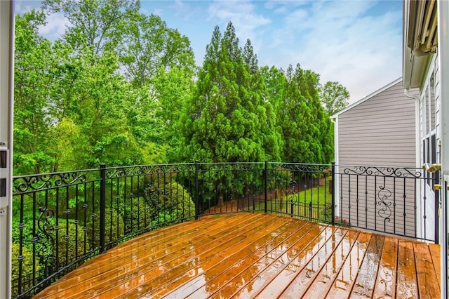 6714 Amherst Dr, Hoschton, GA 30548 - view of wooden terrace