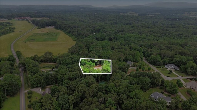 150 Saphire Hill Ct, Clarkesville, GA 30523 - aerial overview of property's location featuring a heavily wooded area and property parcel outlined