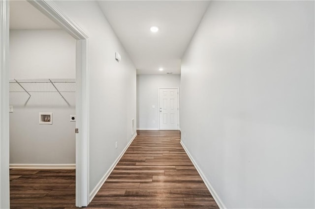 31 Mccall Way, Monroe, GA 30655 - hall featuring dark wood finished floors and recessed lighting