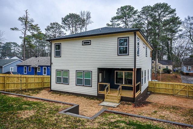 view of back of property