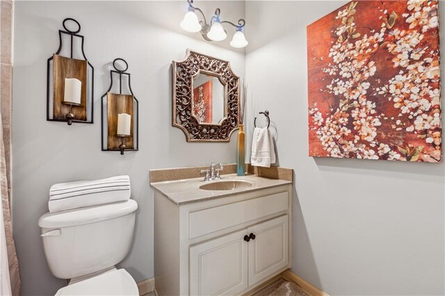 4492 Arbor Crest Ct, Suwanee, GA 30024 - bathroom with toilet and vanity