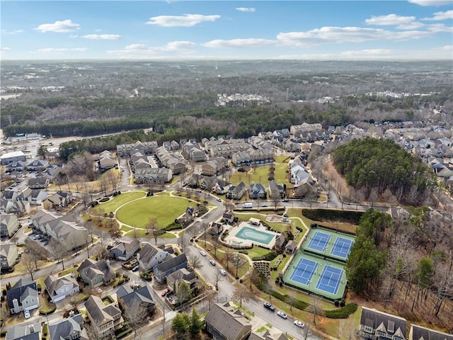 4492 Arbor Crest Ct, Suwanee, GA 30024 - aerial view of property and surrounding area featuring nearby suburban area