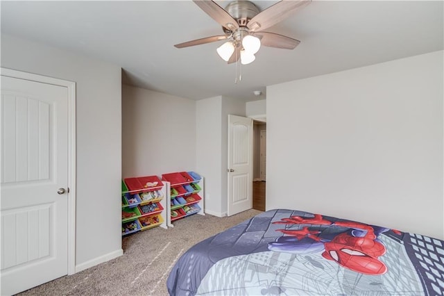 4240 Summer Breeze Way, Buford, GA 30518 - carpeted bedroom with baseboards and a ceiling fan