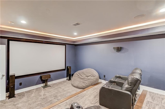 4240 Summer Breeze Way, Buford, GA 30518 - home theater featuring baseboards and recessed lighting
