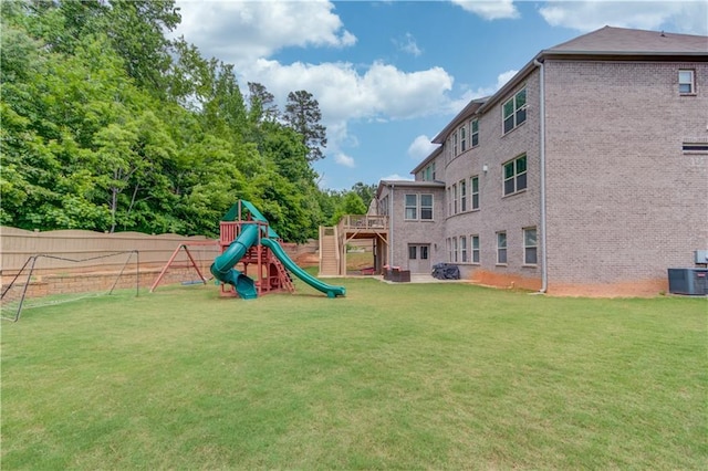 4240 Summer Breeze Way, Buford, GA 30518 - view of jungle gym featuring central AC unit