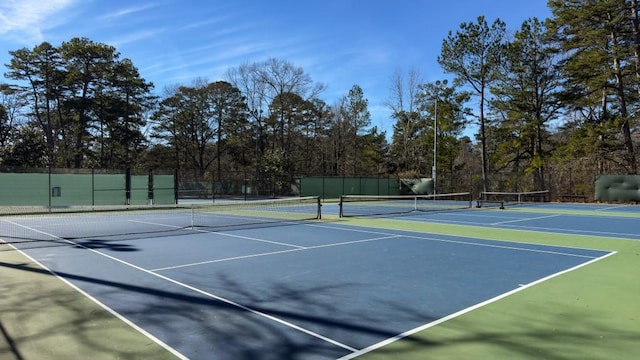 view of tennis court