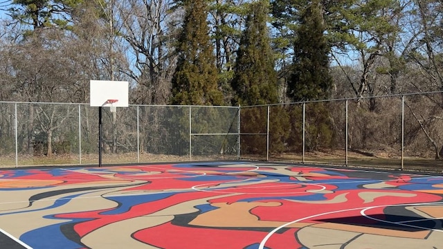 view of sport court