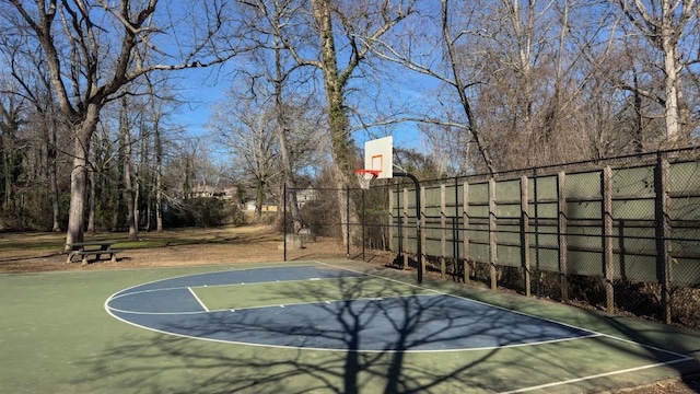 view of sport court