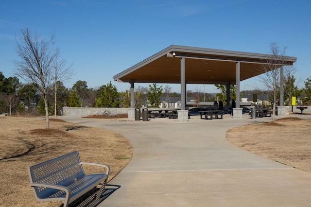 surrounding community with a gazebo