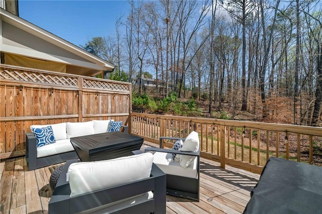 234 Retreat Ln, Canton, GA 30114 - wooden terrace featuring an outdoor hangout area
