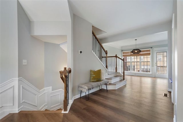4855 Payson Ter SE Unit 3, Atlanta, GA 30339 - stairs with wood finished floors