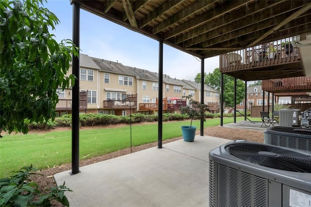 4855 Payson Ter SE Unit 3, Atlanta, GA 30339 - view of patio with central air condition unit and a residential view