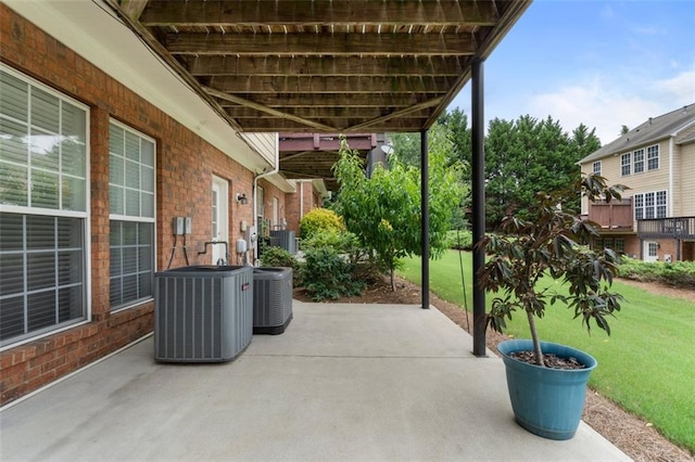4855 Payson Ter SE Unit 3, Atlanta, GA 30339 - view of patio with central AC unit