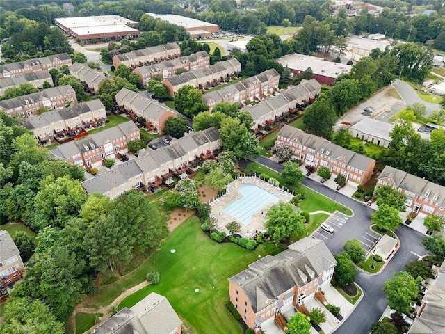 4855 Payson Ter SE Unit 3, Atlanta, GA 30339 - aerial perspective of suburban area with a pool area