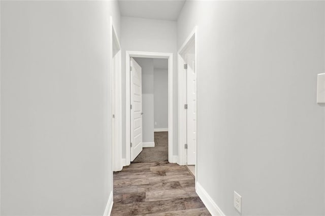 509 Grace Ln, Villa Rica, GA 30180 - corridor with baseboards and wood finished floors