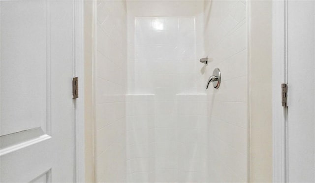 room details featuring tiled shower