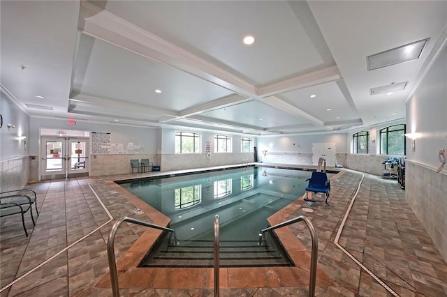 1800 Clairmont Lk Unit 313, Decatur, GA 30033 - indoor pool featuring french doors