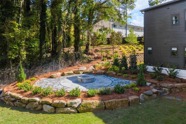 2328 Mason Dr, Atlanta, GA 30316 - view of yard with an outdoor fire pit