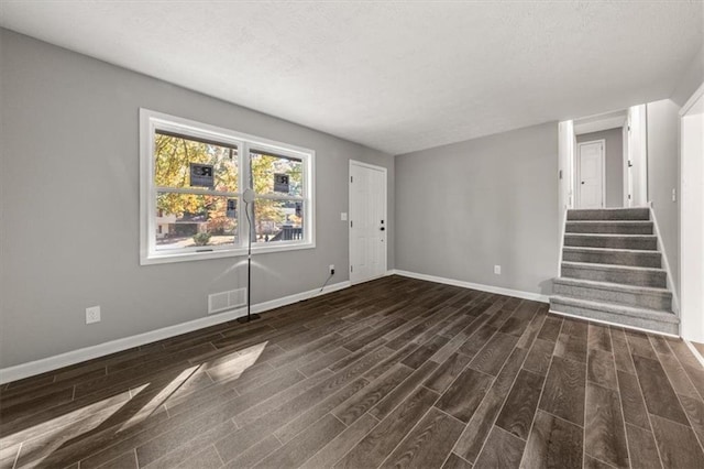 interior space featuring dark hardwood / wood-style floors