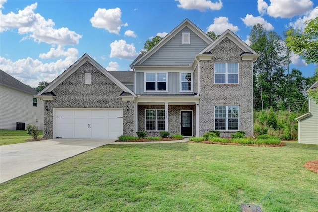 5215 Wheeler Run Dr, Auburn, GA 30011 - view of front of home with driveway, board and batten siding, and a front lawn