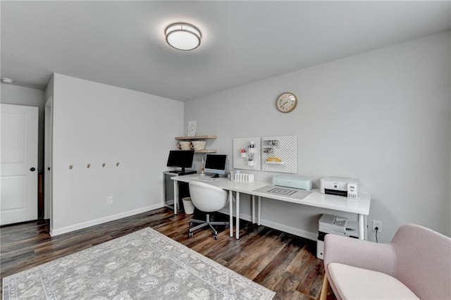 5215 Wheeler Run Dr, Auburn, GA 30011 - office area with wood finished floors and baseboards
