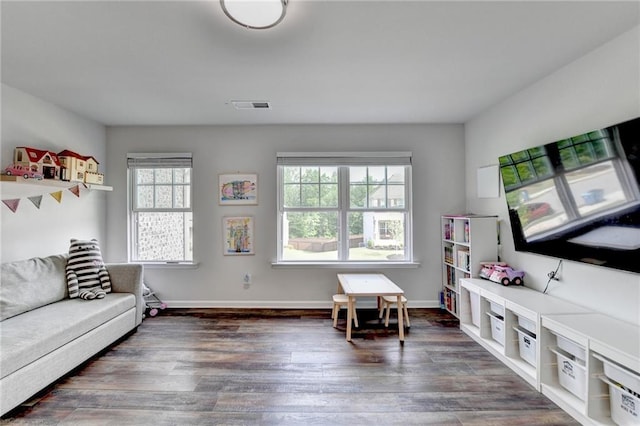 5215 Wheeler Run Dr, Auburn, GA 30011 - living room featuring wood finished floors and baseboards