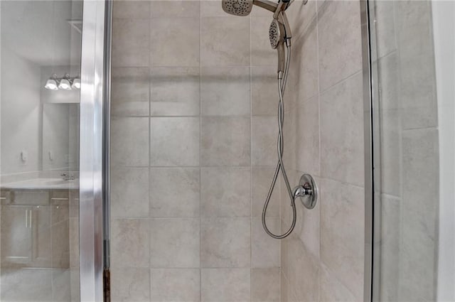 5215 Wheeler Run Dr, Auburn, GA 30011 - bathroom featuring a shower stall and vanity