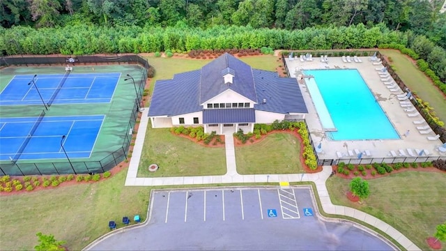 5215 Wheeler Run Dr, Auburn, GA 30011 - drone / aerial view of a pool area
