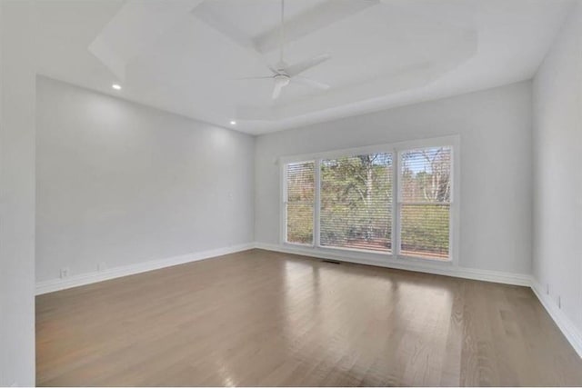 5690 Rutland Trce, Lithonia, GA 30058 - unfurnished room with wood finished floors, ceiling fan, and recessed lighting