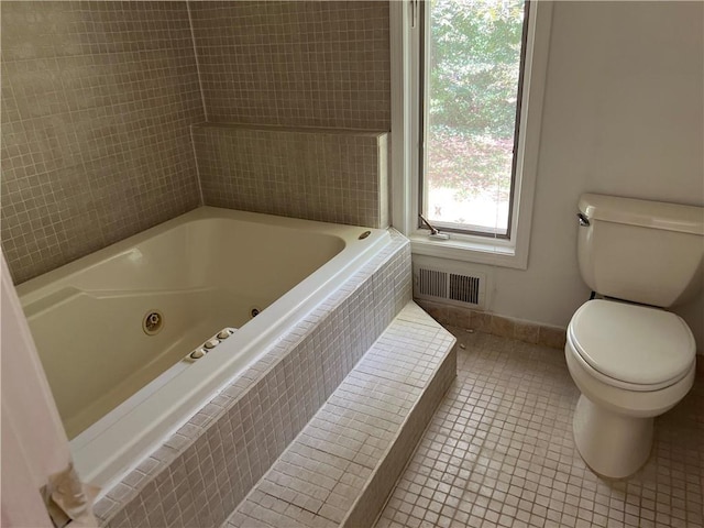 4968 Twin Branches Way, Dunwoody, GA 30338 - full bathroom featuring a whirlpool tub and tile patterned floors