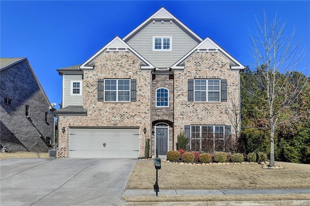 view of front of home featuring a garage