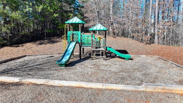 view of jungle gym