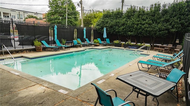 view of pool with a patio