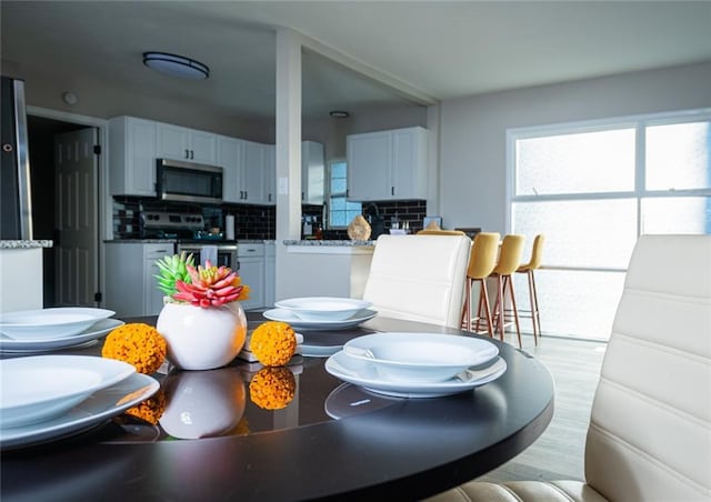 view of dining room