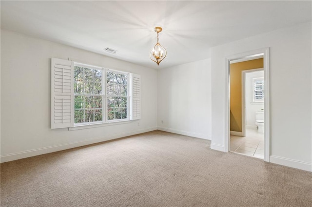 view of carpeted empty room