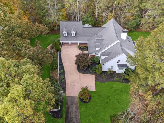 220 Spring Branch Dr, Canton, GA 30115 - aerial view of property and surrounding area with a forest