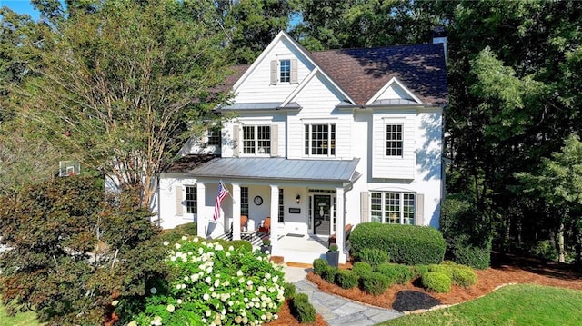 view of front of home featuring a porch