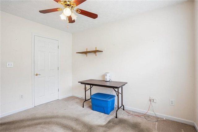 605 Pebble Blvd, Covington, GA 30016 - carpeted empty room with ceiling fan and baseboards