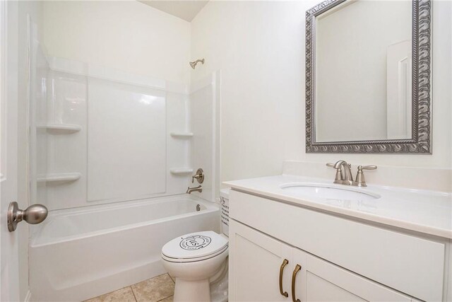 bathroom featuring vanity and tile patterned floors