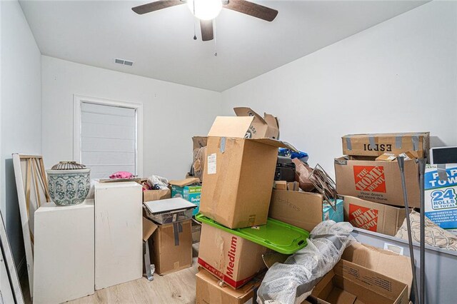 view of storage room