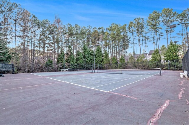 view of tennis court