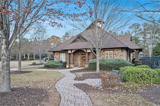 view of english style home