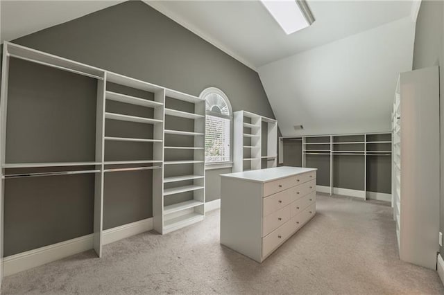 3680 Milton Park Dr, Alpharetta, GA 30022 - spacious closet with vaulted ceiling and light colored carpet