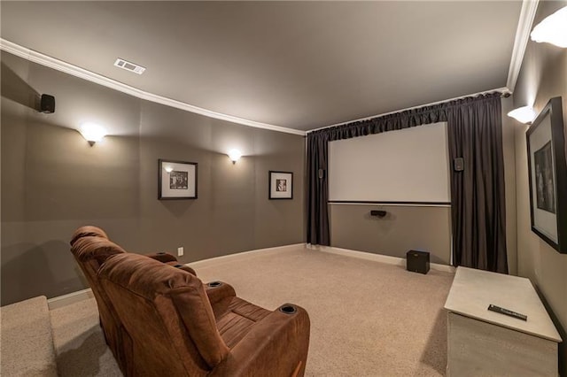 3680 Milton Park Dr, Alpharetta, GA 30022 - home theater room with ornamental molding, carpet flooring, and baseboards