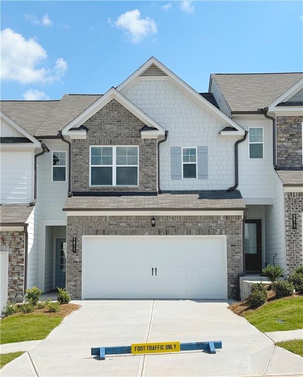 3817 Billabong Trl Unit 104, Gainesville, GA 30506 - view of front of property with an attached garage and concrete driveway
