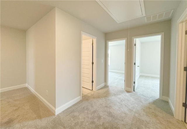 3817 Billabong Trl Unit 104, Gainesville, GA 30506 - interior space featuring visible vents, baseboards, attic access, and carpet floors
