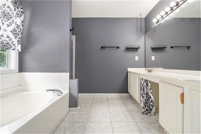 7341 Raleigh Way, Bethlehem, GA 30620 - full bathroom with a bath and double vanity